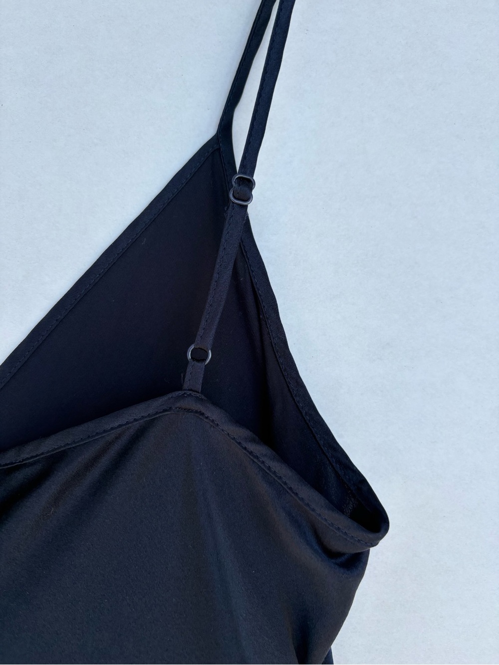 Quince Silk Navy Midi Slip Dress - Picture 4 of 9